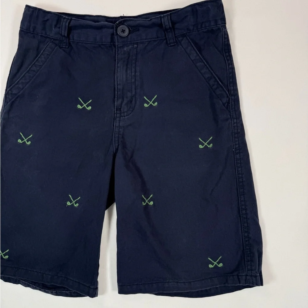 GYMBOREE Boys Golf Embroidered‎ Navy Shorts Size 10 Preppy Classic